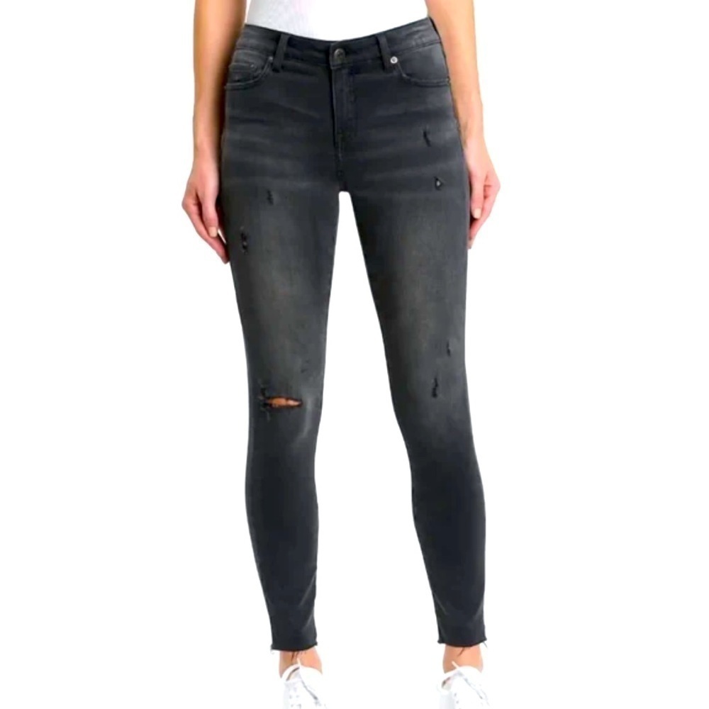 PISTOLA 
Audrey Mid Rose Skinny Stretch cigarette Jean Lisbon Grey/Black 26 New